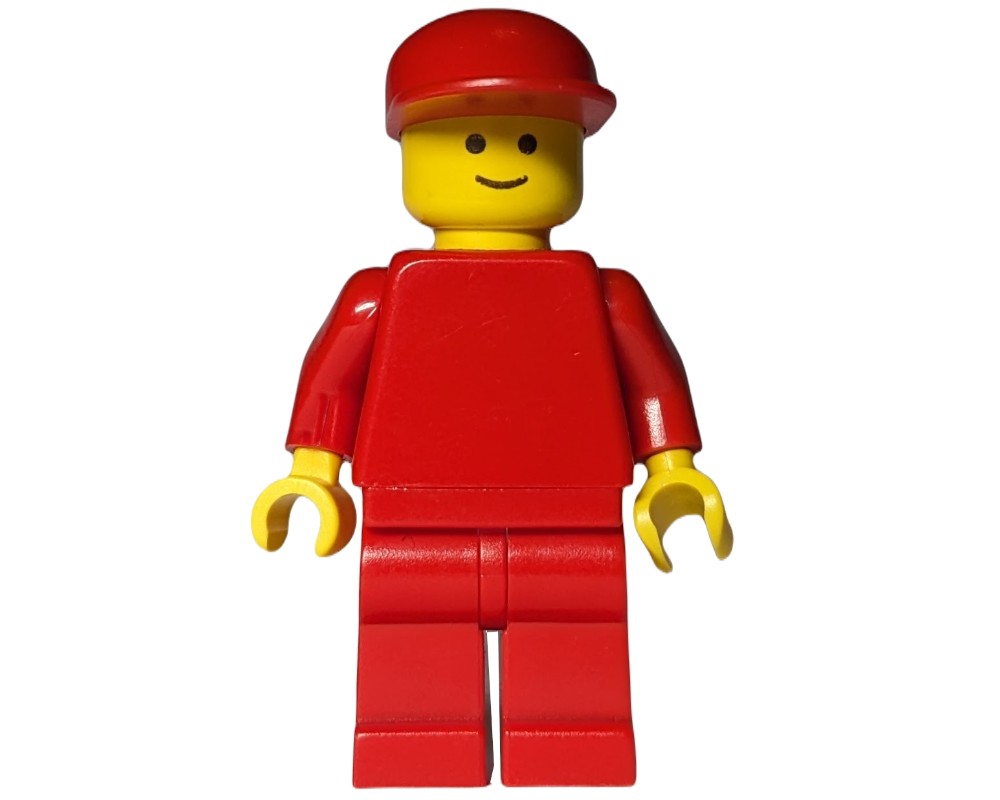 LEGO Set fig-009040 Man, Plain Red, Red Cap | Rebrickable - Build with LEGO