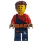 Harl Hubbs, Dark Blue Overalls, Utility Belt