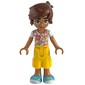Leo - White/Coral Top, Yellow Pants