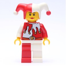 Jester, Woman, Red and White (fig-009109)