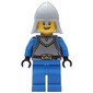 Soldier - Castle, Dark Bluish Grey Torso, Blue Legs, Light Bluish Grey Helmet