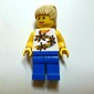 White Torso, Blue Legs, Tan Hair