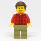 Red Torso, Olive Green Legs, Dark Brown Hair