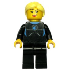 Black Torso Wet Suit, Black Legs, Bright Light Yellow Hair (fig-009173)