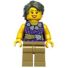 Dark Purple Torso, Dark Tan Legs, Dark Bluish Grey Legs (fig-009181)