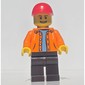 Orange Torso, Dark Brown Legs, Red Cap