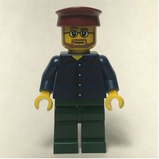 Dark Blue Torso, Dark Green Legs, Dark Red Hat (fig-009194)