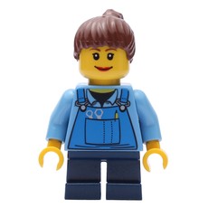 Kid - Medium Blue Torso, Dark Blue Legs, Reddish Brown Hair (fig-009196)