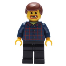 Dark Blue Torso, Black Legs, Reddish Brown Hair (fig-009197)