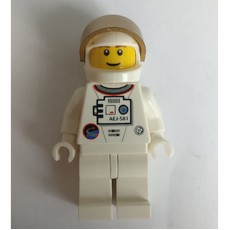 Astronaut - White Torso and Legs, Gold Visor, Male (fig-009226)