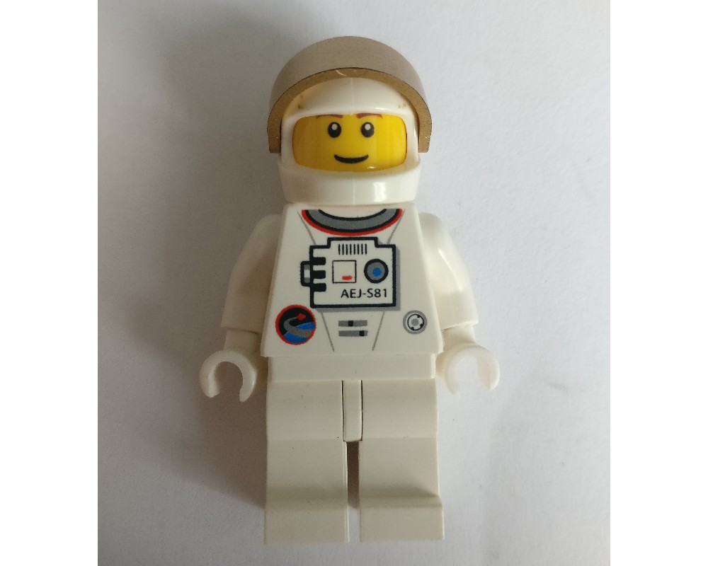 LEGO Set fig-009226 Astronaut - White Torso and Legs, Gold Visor, Male ...