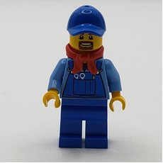 Medium Blue Torso, Blue Overall, Blue Hat (fig-009236)