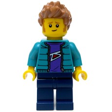 Dark Turquoise Torso, Dark Blue Legs, Medium Nougat Hair (fig-009246)