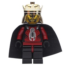 King, Dark Red Armor, Black Cape, Gold Crown (fig-009251)