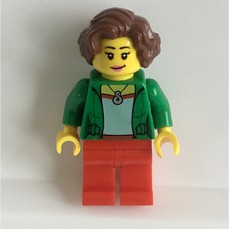 Green Torso, Red Legs, Reddish Brown Hair (fig-009267)