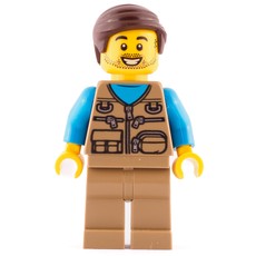 Dark Tan Torso, Dark Tan Legs, Dark Brown Hair (fig-009268)