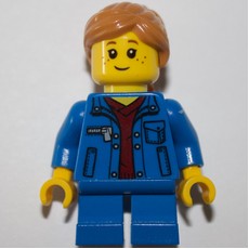 Kid - Blue Torso, Blue Legs, Medium Nougat Hair (fig-009272)