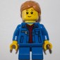 Kid - Blue Torso, Blue Legs, Medium Nougat Hair