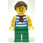 White Torso, Green Legs, Reddish Brown Hair, Female