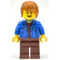 Blue Torso, Reddish Brown Legs, Dark Orange Hair