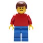 Red Torso, Blue Legs, Reddish Brown Hair