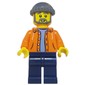 Orange Torso, Dark Blue Legs, Dark BLuish Grey Cap