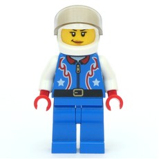 Driver - Blue Torso, Blue Legs, White Helmet (fig-009316)