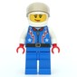 Driver - Blue Torso, Blue Legs, White Helmet