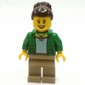 Green Torso, Dark Tan Legs, Dark Brown Hair