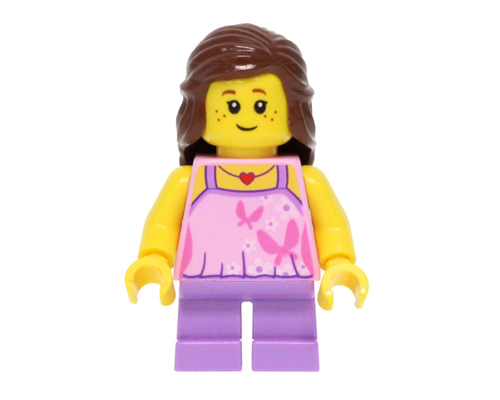 LEGO Set fig-009324 Kid - Bright Pink Torso, Medium Lavender Legs ...