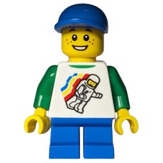 Kid - White Torso, Blue Legs, BLue Cap (fig-009351)