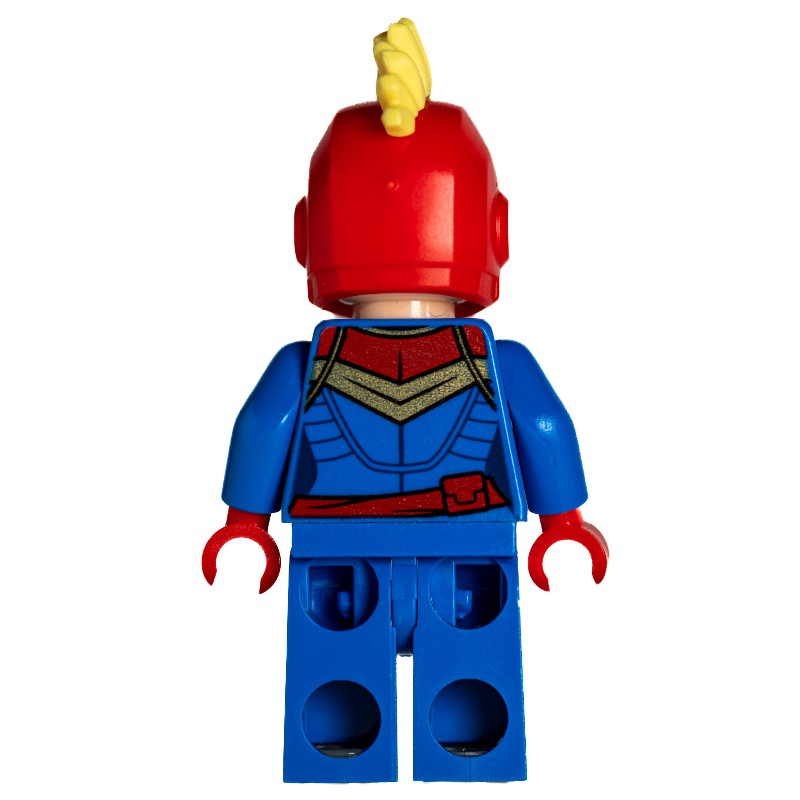 LEGO Set fig-009397 Captain Marvel, Red Helmet with Mohawk