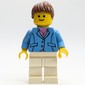 Medium Blue Torso, White Legs, Reddish Brown Hair
