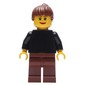 Black Torso, Reddish Brown Legs, Reddish Brown Hair