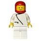 White Torso, White Legs, Red Helmet