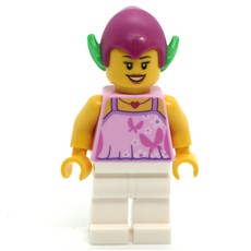 Goblin - Bright Pink Torso, White Legs, Magenta Hat (fig-009481)