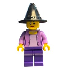 Medium LAvender Torso, Dark Purple Legs, Black Witch Hat (fig-009488)