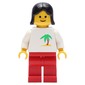 White Torso, Red Legs, Black Hair, Freckles