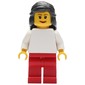 White Torso, Red Legs, Black Hair