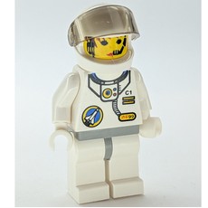 Astronaut - White Torso and Legs, Tans-Black Visor, Female (fig-009521)