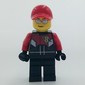 Racer, Black and Red Jumpsuit, Red Cap, Silver Sunglasses