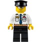 Pilot, White Shirt with Tie and Wing Badge, Black Legs, Black Hat, Silver Sunglasses