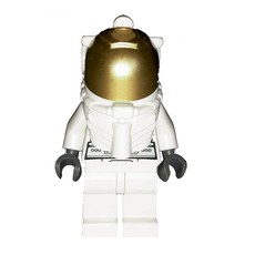 Astronaut, Woman, White, Diver Helmet, Gold Visor (fig-009692)