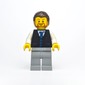 Man, Black Vest with Tie, Dark Brown Hair, Beard