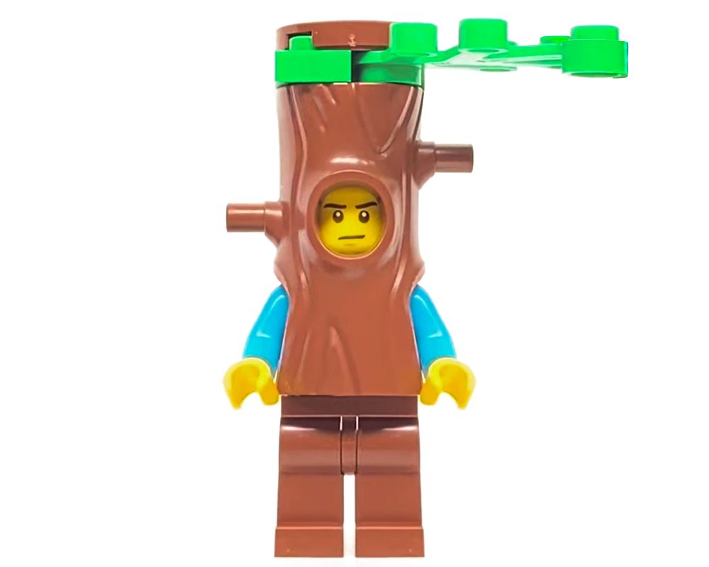 LEGO Set fig-009711 Man, Dark Tan Vest, Tree Costume with Branch (2020  Town) | Rebrickable - Build with LEGO