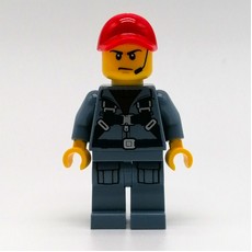 Marine Explorer, Sand Blue Jumpsuit, Red Cap, Headset (fig-009740)