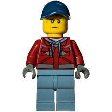 Marine Explorer, Dark Red Jacket, Dark Blue Cap, Sweat Drops (fig-009741)