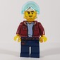 Marine Explorer, Open Dark Red Jacket, Dark Blue Legs, White Helmet with Visor, Stubble