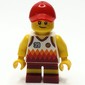 Boy, White and Dark Red Basketball Jersey with '39', Dark Red Shorts, Red Cap
