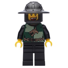 Knight, Dark Green, Wide Brim Helmet (fig-009887)